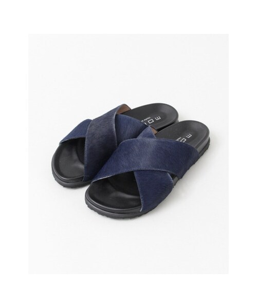 URBAN RESEARCH DOORS（アーバンリサーチドアーズ）の「mohi　ハラコクロス（シューズ・レディース・DERLA/GRAY/MARINO/NVY・36/37/38）」の2枚目の写真