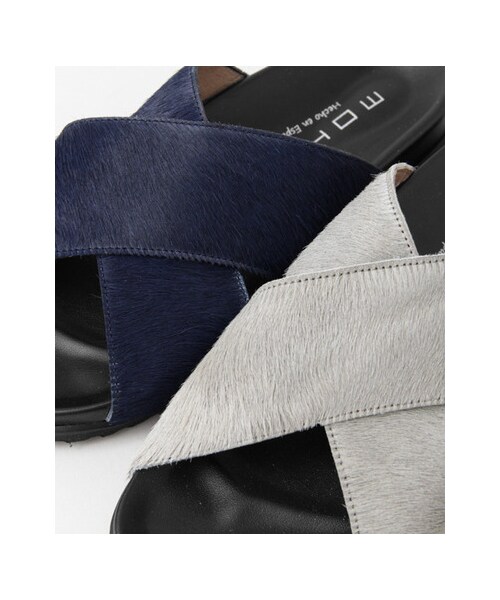 URBAN RESEARCH DOORS（アーバンリサーチドアーズ）の「mohi　ハラコクロス（シューズ・レディース・DERLA/GRAY/MARINO/NVY・36/37/38）」の12枚目の写真