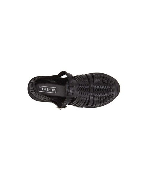 TOPSHOP（トップショップ）の「Topshop 'Ohio' Huarache Sandals (Women)（サンダル・レディース・Black・6.5US / 37EU/11.5US / 42EU/7.5US / 38EU/10.5US / 41EU/8.5US / 39EU/5.5US / 36EU/9.5US / 40EU）」の3枚目の写真