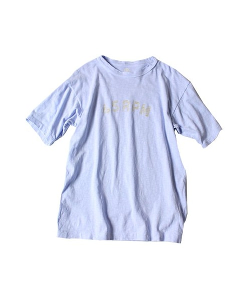 45rpm 45R プリントTシャツ 45R（フォーティファイブアール）の「インディゴ45RPMプリントT