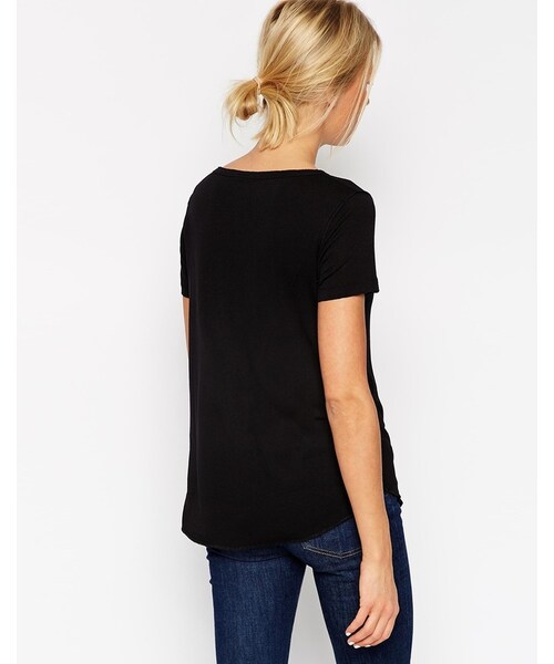 asos(エイソス)の「ASOS COLLECTION ASOS The New Forever T-Shirt(Tシャツ/カットソー・レディース・black・US 10/US 0/US 2/US 6/US 8/US 4)」の3枚目の写真