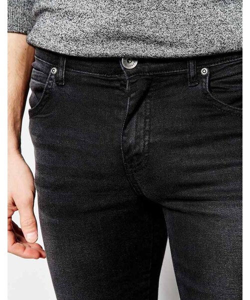 DR.DENIM（ドクターデニム）の「Dr Denim Snap Skinny Jeans in Black Used（デニムパンツ・メンズ・black・W30 L32-W30in (76cm)L32in (81cm)/W29 L34-W29in (73cm)L34in (86cm)/W33 L32-W33in (83cm)L32in (81cm)/W28 L34-W28in (71cm)L34in (86cm)/W32 L32-W32in (81cm)L32in (81cm)/W31 L32-W31in (78cm)L32in (81cm)/W36 L34-W36in (91cm)L34in (86cm)/W29 L32-W29in (73cm)L32in (81cm)/W28 L32-W28in (71cm)L32in (81cm)/W31 L34-W31in (78cm)L34in (86cm)）」の4枚目の写真