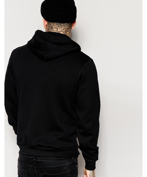 American Apparel（アメリカンアパレル）の「American Apparel Flex Hoodie（スウェット・メンズ・black・S-Chest 30-32"/L-Chest 38-40"/M-Chest 34-36"）」の2枚目の写真