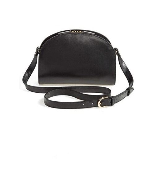 A.P.C.（アーペーセー）の「A.P.C. 'Sac Demi Lune' Leather Crossbody Bag（ショルダーバッグ・レディース・Noir）」の2枚目の写真
