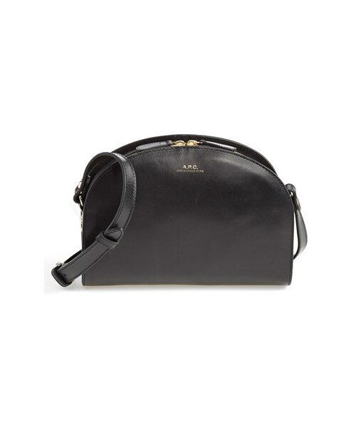 A.P.C.（アーペーセー）の「A.P.C. 'Sac Demi Lune' Leather Crossbody Bag（ショルダーバッグ・レディース・Noir）」の3枚目の写真