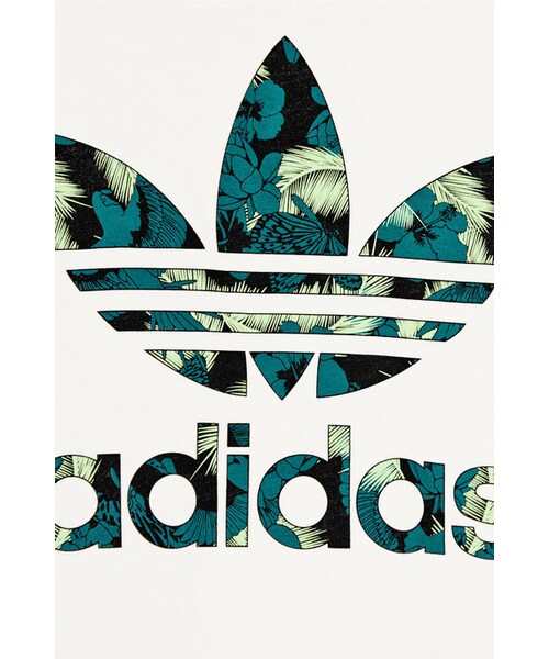 adidas（アディダス）の「Adidas Originals Trefoil organic cotton-jersey T-shirt（Tシャツ/カットソー・レディース・White・UK10/UK8/UK12/UK14/UK6）」の4枚目の写真