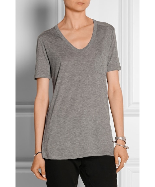 alexanderwang(アレキサンダーワン)の「T by Alexander Wang Classic jersey T-shirt(シャツ/ブラウス・レディース・Gray・x small/small/medium/large)」の3枚目の写真