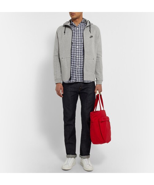 NIKE(ナイキ)の「Nike Tech Fleeceback Cotton-Blend Hoodie(スウェット・メンズ・Gray・M/S/L/XXL/XL/XXXL)」の4枚目の写真