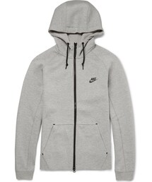 NIKE | Nike Tech Fleeceback Cotton-Blend Hoodie(スウェット)