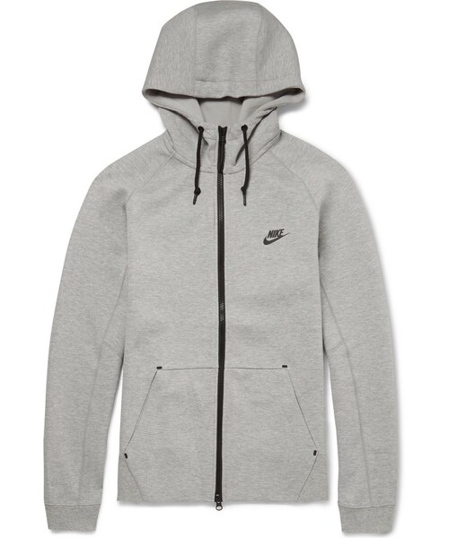 NIKE(ナイキ)の「Nike Tech Fleeceback Cotton-Blend Hoodie(スウェット・メンズ・Gray・M/S/L/XXL/XL/XXXL)」の1枚目の写真
