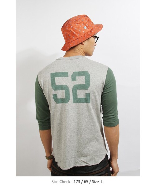 Champion(チャンピオン)の「Baseball Raglan(C3-F410) Green(トップス・メンズ・기타・S/M/L/XL)」の4枚目の写真
