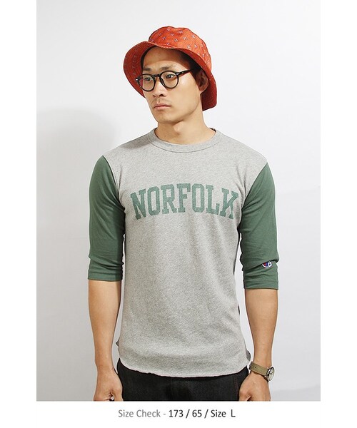 Champion(チャンピオン)の「Baseball Raglan(C3-F410) Green(トップス・メンズ・기타・S/M/L/XL)」の3枚目の写真