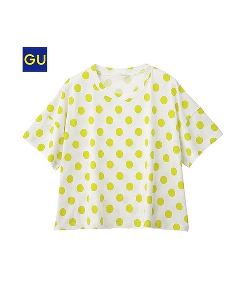 GU（ジーユー）の「（GU）グラフィックＴ（タウンテニス・半袖）Ｆ（WOMEN ⁄ グラフィックＴシャツ・レディース・BLACK/YELLOW/OFF WHITE・S/L/XL/M）」の3枚目の写真