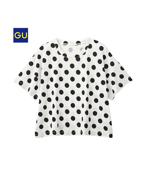 GU（ジーユー）の「（GU）グラフィックＴ（タウンテニス・半袖）Ｆ（WOMEN ⁄ グラフィックＴシャツ・レディース・BLACK/YELLOW/OFF WHITE・S/L/XL/M）」の2枚目の写真