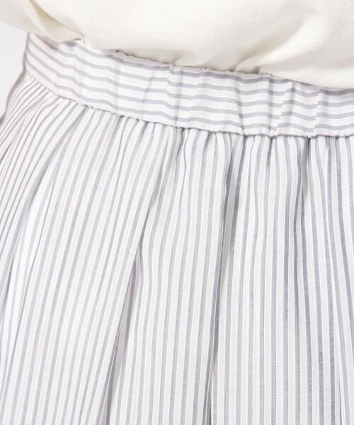 LOWRYS FARM(ローリーズファーム)の「シアーストライプガウチョ(スカート・レディース・オフ05/イエロー62・F)」の9枚目の写真