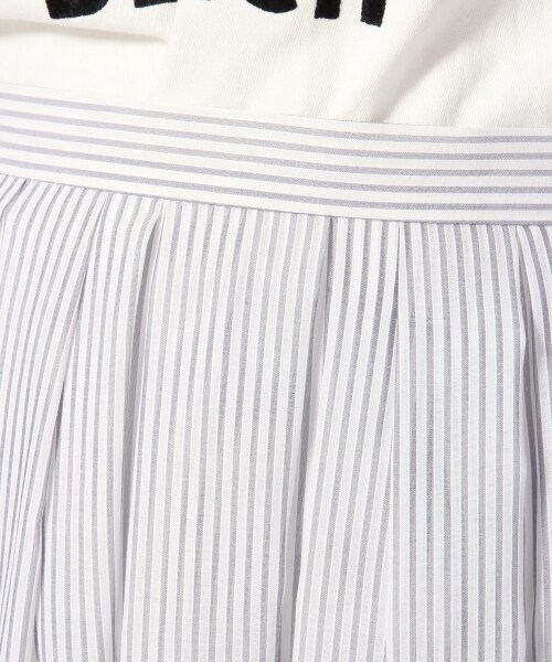 LOWRYS FARM(ローリーズファーム)の「シアーストライプガウチョ(スカート・レディース・オフ05/イエロー62・F)」の6枚目の写真