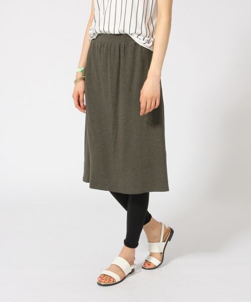 GLOBAL WORK（グローバルワーク）の「スパッツツキカットスカート（スカート・レディース・ブラック09/グレー12/カーキ78・Ｍ/Ｌ）」の3枚目の写真