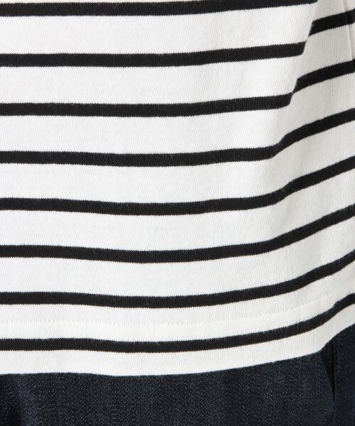 GLOBAL WORK（グローバルワーク）の「ワッフルキリカエT7分袖（トップス・メンズ・ホワイト×ボーダー05/ブルー×ホワイト06/ネイビー×ボーダー80/グレー×ネイビー81・Ｓ/Ｍ/Ｌ/ＸＬ）」の14枚目の写真