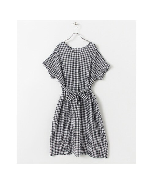 KBF（ケイビーエフ）の「ギンガム2WAYワンピース（ワンピース/ドレス・レディース・WHT×NVY/CAM×BLU/KHK×NVY・one）」の21枚目の写真