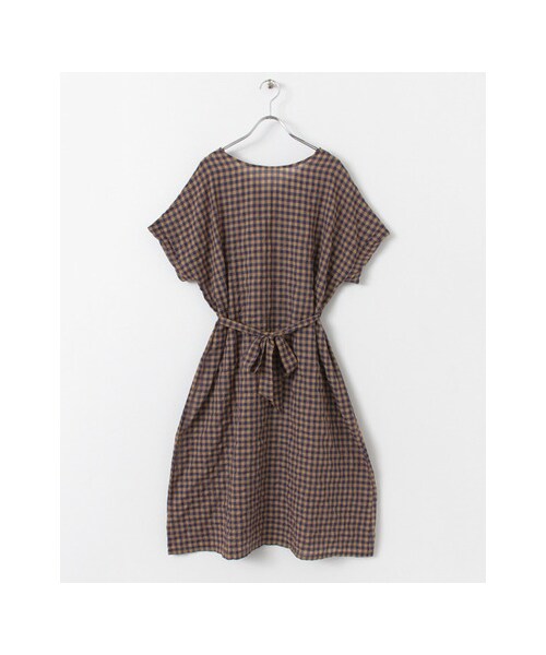KBF（ケイビーエフ）の「ギンガム2WAYワンピース（ワンピース/ドレス・レディース・WHT×NVY/CAM×BLU/KHK×NVY・one）」の2枚目の写真