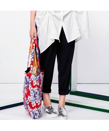 etre | 彈性直筒打褶褲(パンツ)