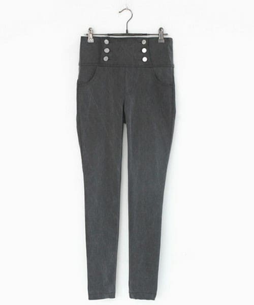 DHOLIC（ディーホリック）の「ハイウエストスキニーパンツ（その他パンツ・レディース・アイボリー/ピンクトーン/グレー・S/M）」の2枚目の写真