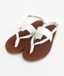 DHOLIC | レザー調ツイストストラップサンダル(サンダル)