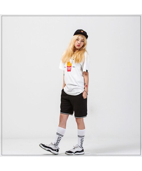 ROMANTIC CROWN（ロマンティッククラウン）の「FRENCH FRIES TEE_WHITE（その他・メンズ・기타）」の4枚目の写真