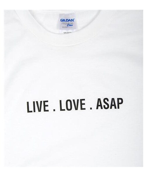 plain-me(プレインミー)の「愛要即時Slogan彩T(その他・メンズ・白/深藍)」の3枚目の写真