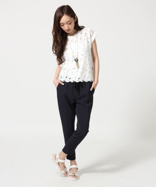 JEANASIS（ジーナシス）の「センターＰウエストイージーＰ（パンツ・レディース・ブラック/グレー/ブルー・FREE）」の13枚目の写真