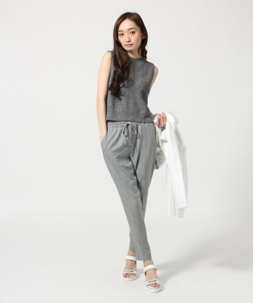 JEANASIS（ジーナシス）の「センターＰウエストイージーＰ（パンツ・レディース・ブラック/グレー/ブルー・FREE）」の14枚目の写真