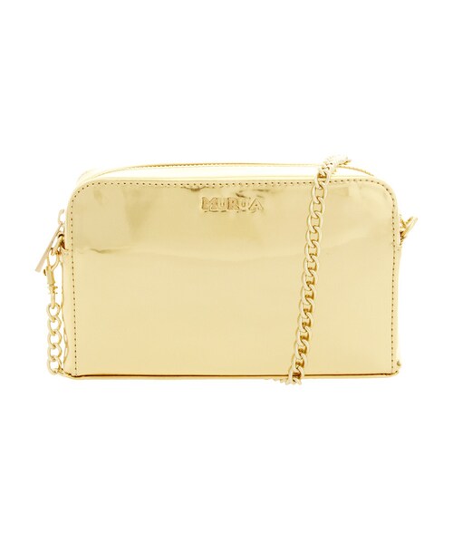 MURUA（ムルーア）の「【CASUAL】コンパクトZIPポーチ（バッグ・レディース・オレンジ/シルバー/ゴールド・F）」の3枚目の写真