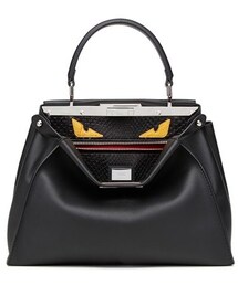 FENDI | Fendi 'Peekaboo Monster' Leather & Snakeskin Satchel(ショルダーバッグ)
