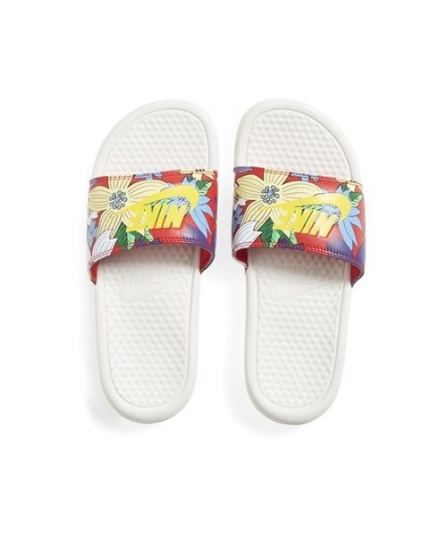 NIKE（ナイキ）の「Nike 'Benassi JDI' Print Slide Sandal (Women)（サンダル・レディース・Sail-Tryllw・8 M/10 M/7 M/9 M/6 M）」の8枚目の写真