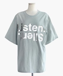 DHOLIC | Listen.Silent.ロゴルーズフィットTシャツ(Tシャツ/カットソー)