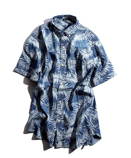 FREAK'S STORE（フリークスストア）の「デニムアロハシャツ（その他・メンズ・ブルー/ネイビー・M/L）」の4枚目の写真