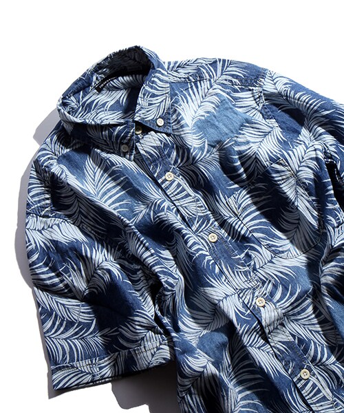 FREAK'S STORE（フリークスストア）の「デニムアロハシャツ（その他・メンズ・ブルー/ネイビー・M/L）」の5枚目の写真