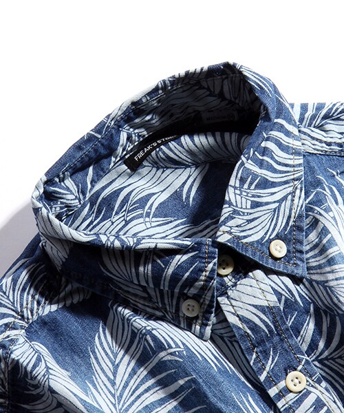 FREAK'S STORE（フリークスストア）の「デニムアロハシャツ（その他・メンズ・ブルー/ネイビー・M/L）」の6枚目の写真