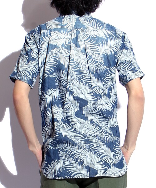 FREAK'S STORE（フリークスストア）の「デニムアロハシャツ（その他・メンズ・ブルー/ネイビー・M/L）」の3枚目の写真