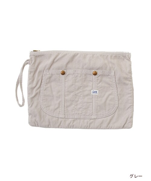w closet（ダブルクローゼット）の「Lee オーバーオールポーチ LS0095（バッグ・レディース・ピンク/ホワイト/ブルー/グレー・FREE）」の4枚目の写真