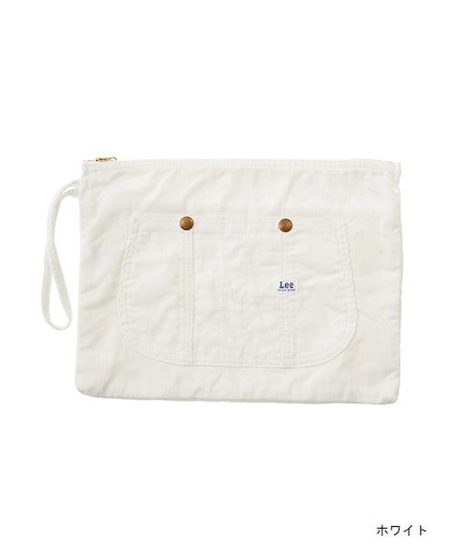 w closet（ダブルクローゼット）の「Lee オーバーオールポーチ LS0095（バッグ・レディース・ピンク/ホワイト/ブルー/グレー・FREE）」の2枚目の写真