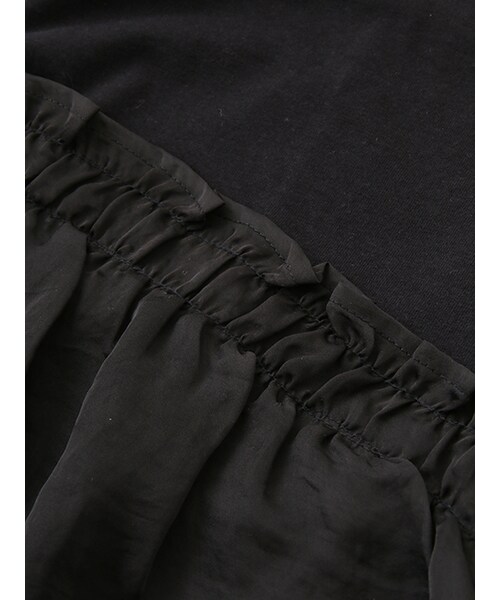 w closet(ダブルクローゼット)の「レイヤード風プルオーバー(トップス・レディース・オフホワイト/カーキ/ブラック・FREE)」の10枚目の写真