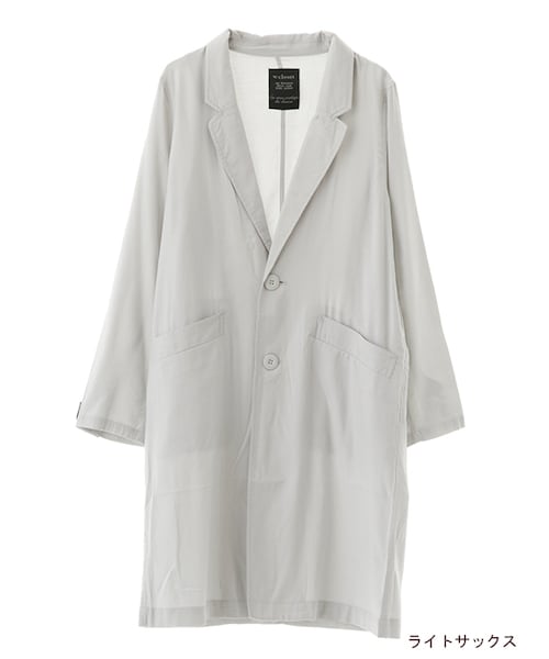 w closet（ダブルクローゼット）の「ツイルチェスターコート（ジャケット/アウター・レディース・ベージュ/ライトサックス/カーキ・FREE）」の3枚目の写真