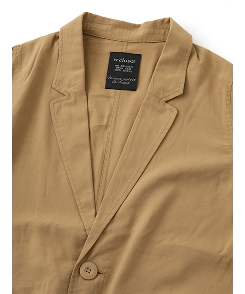 w closet（ダブルクローゼット）の「ツイルチェスターコート（ジャケット/アウター・レディース・ベージュ/ライトサックス/カーキ・FREE）」の7枚目の写真