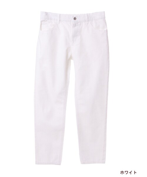 w closet（ダブルクローゼット）の「ストレートデニムパンツ（パンツ・レディース・ブルー/ワンウォッシュ/ホワイト・FREE）」の4枚目の写真