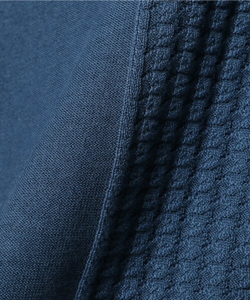 Iroquois（イロコイ）の「C/ヴィスコースニット（トップス・メンズ・BLU/IND/O.WHT/BGE/TAN・1/2）」の9枚目の写真