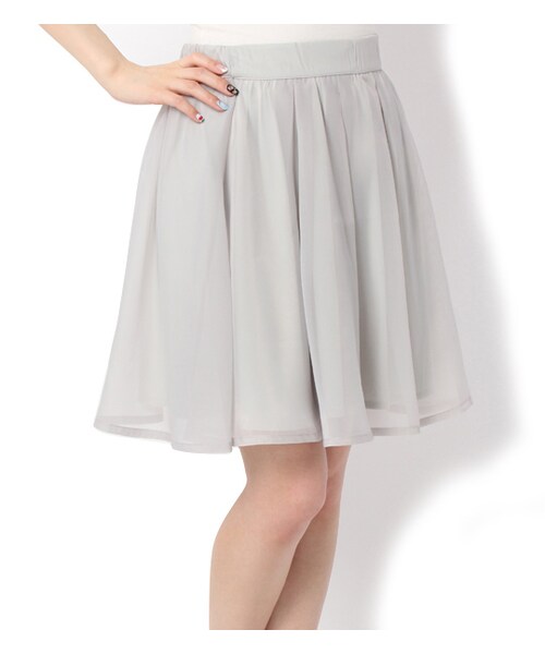 PAGEBOY（ページボーイ）の「マルロンxオーガンジーセットアップ（ワンピース/ドレス・レディース・アイスグレー/サックス/ネイビー）」の11枚目の写真