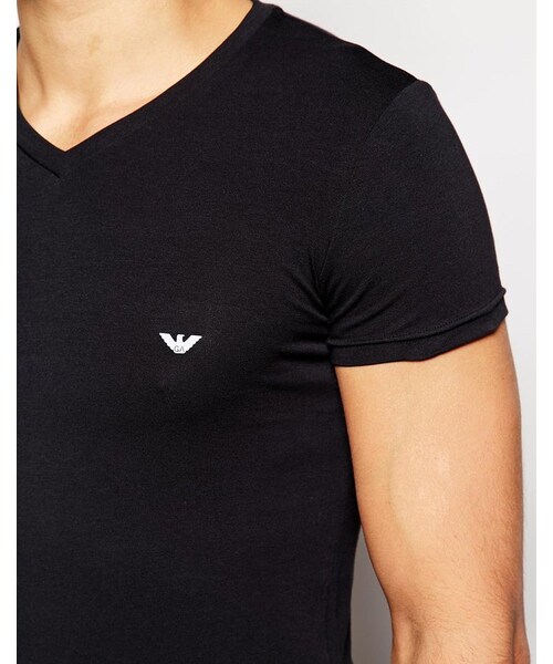 EMPORIO ARMANI（エンポリオアルマーニ）の「Emporio Armani Basic Logo T-Shirt（Tシャツ/カットソー・メンズ・black・XL-Chest 42-44"）」の2枚目の写真