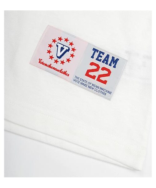 VOTE MAKE NEW CLOTHES(ボートメイクニュークローズ)の「VOTE SHOULDER MESH TEE(その他・メンズ・白)」の4枚目の写真