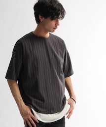 HARE | ストライププルオーバーカットソー(トップス)